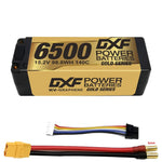 DXF Lipo Battery 4S 15.2V 6500MAH 140C GoldSeries  LCG 5MM Graphene lipo Hardcase with EC5 and XT90 Plug for Rc 1/8 1/10 Buggy Truck Car Off-Road Drone