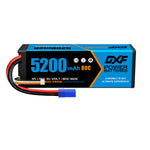 DXF 3S 11.1V 5200mAh 80C Hardcase LiPo Battery with EC5 & 10AWG Wire for Toy Cars, RC Boats, Aircraft Models & FPV Drones (1-6 Pack)