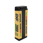 DXF 2S 7.6V 7000mAh 150C NGP PLUS Series HV LiPo Battery LCG Hardcase with 5mm Bullet to Deans Plug for 1/8 1/10 RC Racing Cars, Drones & Boats (1-6 Pack Available)