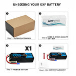 DXF 4S 14.8V 10000mAh 100C Graphene Softcase LiPo Battery with EC5 & 10AWG Wire (1-6 Pack)