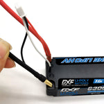 DXF Lipo Battery 2S 7.6V 6300mAh 140C Shorty 5MM Hardcase Battery Graphene Battery for RC Truck Drone 1/10 1/8 Scale Traxxas Slash 4x4 RC Car Buggy Truggy