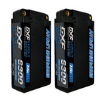DXF Lipo Battery 2S 7.6V 6300mAh 140C Shorty 5MM Hardcase Battery Graphene Battery for RC Truck Drone 1/10 1/8 Scale Traxxas Slash 4x4 RC Car Buggy Truggy