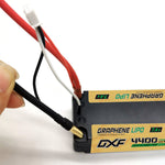 DXF LiPo Battery 2S 7.4V 4400mAh 140C Graphene Gray NGP Plus Gold Version with 5mm Bullet / EC5 / T / TRX / XT60 / XT90 / XT150 / Q8s Plug for RC 1/10 Touring Car Racing