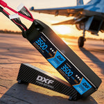 DXF LiPo Battery 12S 44.4V 3500mAh 100C Graphene Softcase Blue with EC5 / T / TRX / XT60 / XT90 / XT150 / Q8s Plug for RC 1/8 1/10 Buggy Truck Car Off-Road Drone