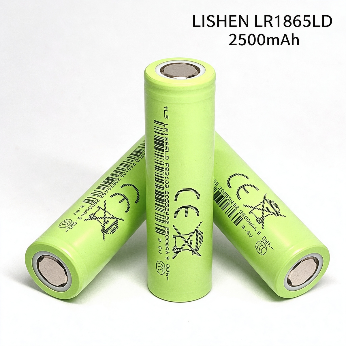 LISHEN LR1865LD 2500mAh 30A 18650 Li-ion Cell for Professional Power Tool & E-Mobility Battery Packs (1–100 PCS)