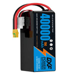 DXF SEMI-SOLID 12S 46.2V 40000mAh 15C Soft Case LiPo Battery with 8AWG Wire for Toy Cars, Boats, UAVs & Drones (1-6 Pack)