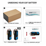 DXF 4S 14.8V 4200mAh 100C Graphene Soft Case LiPo Battery with XT60 Plug for Drones, Airplanes, Boats & RC Cars (2, 4, 6 Pack Available)
