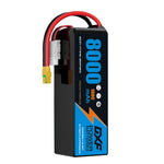 DXF LiPo Battery 6S2P 22.2V 8000mAh 100C Graphene Softcase Blue with EC5 / T / TRX / XT60 / XT90 / XT150 / Q8s Plug for RC 1/8 1/10 Buggy Truck Car Off-Road Drone