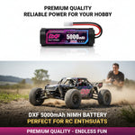 DXF NiMH SC Battery 6S 7.2V 5000mAh with Tamiya / EC3 / T-Plug / XT60 Connector for RC 1/10 Car Truck Buggy