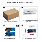 DXF 3S 11.1V 8400mAh 120C Hardcase LiPo Battery with 10AWG EC5 for 1/8 1/10 RC Cars, Trucks, Buggies (1-6 Pack Available)