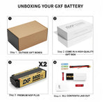 DXF 5mm 2S 8400mAh 7.6V 140C EFRA Certified GOLDEN-NGP HardCase LiPo Battery with Deans Plug for 1:8 RC Car, Multirotor, Airplane, Helicopter, Boat (1-6 Pack Available)