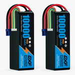 DXF 6S 22.2V 10000mAh 100C Softcase LiPo Battery with 10AWG EC5 for 1/8 RC Cars, Trucks, Buggies, Truggies (1-6 Pack Available)