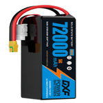 (CN)DXF 14S Lipo Battery 51.8V 5C 72000mAh Soft Case Battery  for Drone UAV FPV Car Truck Tank RC Buggy Truggy Racing Hobby