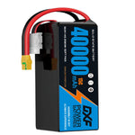 DXF SEMI-SOLID 14S 53.9V 40000mAh 15C Soft Case LiPo Battery with 8AWG Wire for Toy Cars, Boats, UAVs & Drones (1-6 Pack)
