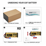 DXF 3S 11.4V 9200mAh 140C Hardcase LiPo Battery with 10AWG EC5 for 1/8 1/10 RC Cars, Boats, Trucks (1-6 Pack Available)