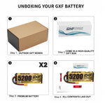 DXF LiPo Battery 4S 14.8V 5200mAh 140C Graphene Hardcase with EC5 / T / TRX / XT60 / XT90 / XT150 / Q8s Plug for RC 1/8 1/10 Buggy Truck Car Off-Road Drone