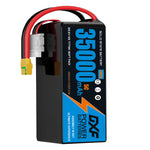 DXF 6S 22.2V 35000mAh 5C Soft Case LiPo Battery with 8AWG Wire for Toy Cars, Boats, UAVs & Drones (1-6 Pack)