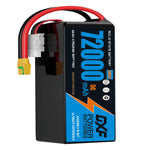 DXF SEMI-SOLID 18S 66.6V 72000mAh 5C Soft Case LiPo Battery with 8AWG Wire for Toy Cars, Boats, UAVs & Drones (1-6 Pack)