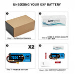 DXF 3S 11.1V 7200mAh 80C Hardcase LiPo Battery with 10AWG XT90 for 1/8 1/10 RC Cars, Trucks, Buggies (1-6 Pack Available)