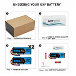 DXF 3S 11.1V 5200mAh 100C Hardcase LiPo Battery with 10AWG EC5 for 1/8 1/10 RC Cars, Trucks, Buggies (1-6 Pack Available)