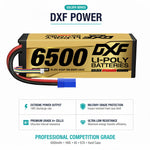 DXF GoldSeries 4S HV 15.2V 6500mAh 140C Graphene Hardcase LiPo Battery with EC5 & 10AWG Wire (1-6 Pack)