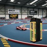 DXF 2S 7.6V 4800mAh 140C Shorty Hardcase LiPo Battery with 5mm Bullet to Deans T-Plug for 1/10 RC Buggies, Cars (1-6 Pack Available)