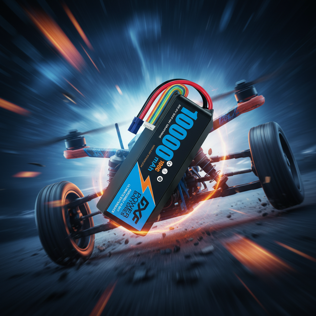 DXF 6S 22.2V 10000mAh 100C Softcase LiPo Battery with 10AWG EC5 for 1/8 RC Cars, Trucks, Buggies, Truggies (1-6 Pack Available)