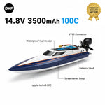 DXF 4S 14.8V 3500mAh 100C Graphene Softcase LiPo Battery with XT60 & 12AWG Wire for RC Cars, Boats & Aircraft Models (1-6 Pack)