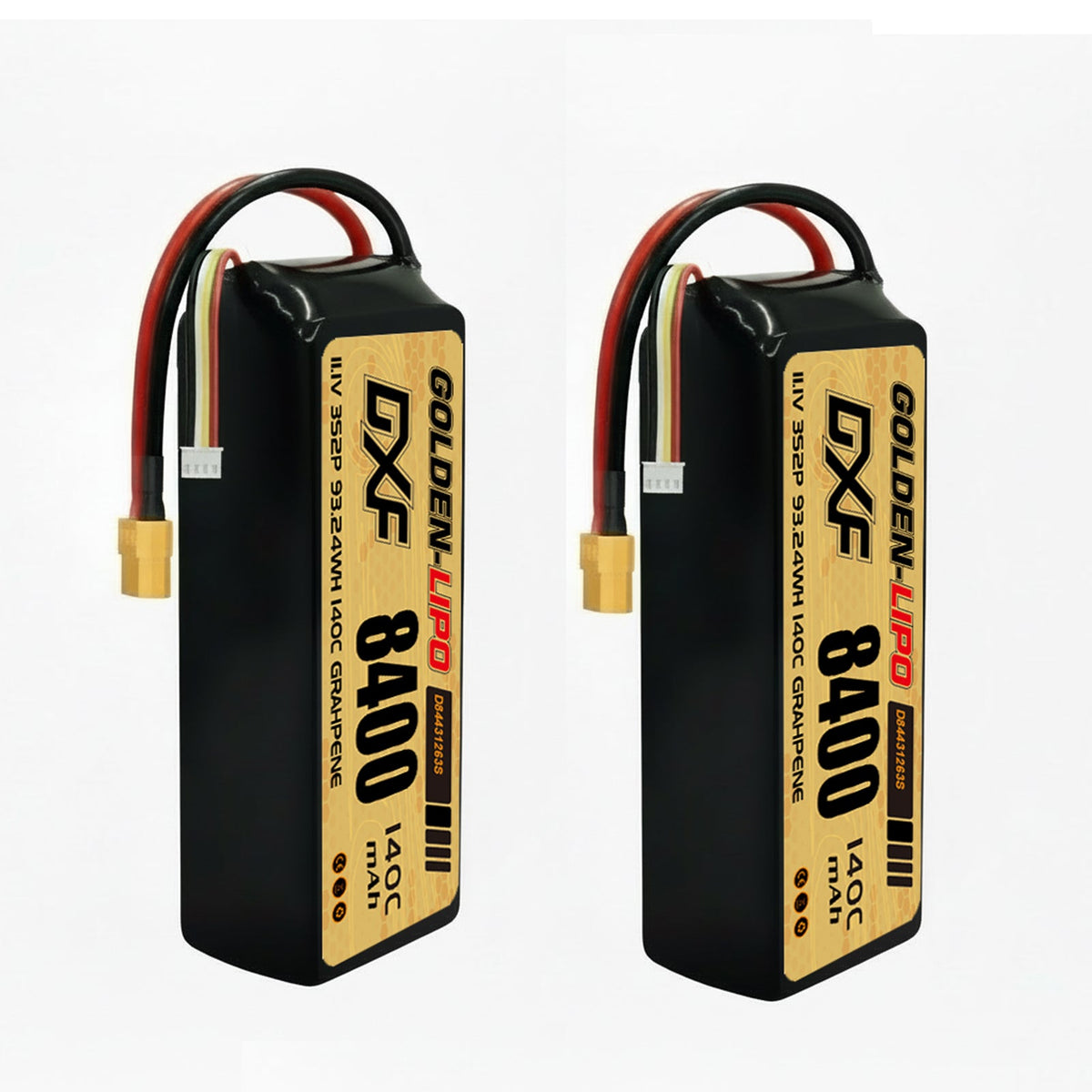 DXF LiPo Battery 3S 11.1V 8400mAh 140C Graphene Softcase with EC5 / T / TRX / XT60 / XT90 / XT150 / Q8s Plug for RC 1/8 1/10 Buggy Truck Car Off-Road Drone