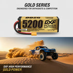 DXF LiPo Battery 4S 14.8V 5200mAh 140C Graphene Hardcase with EC5 / T / TRX / XT60 / XT90 / XT150 / Q8s Plug for RC 1/8 1/10 Buggy Truck Car Off-Road Drone