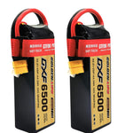 DXF Lipo Battery 6S 22.2V 6500mAh 100C Graphene Softcase with EC5 / T / TRX / XT60 / XT90 / XT150 / Q8s Plug for RC 1/8 1/10 Buggy Truck Car Off-Road Drone