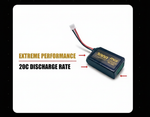 DXF 2S 7.4V 3000mAh 20C Compact Hardcase LiPo Battery for 1/8 1/10 RC Cars, Trucks, Buggies & Boats (2, 4, 6 Pack Available)