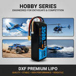 DXF Lipo Battery 3S 11.1V 3500mAh 100C GoldSeries Graphene Softcase with EC5 / T / TRX / XT60 / XT90 / XT150 / Q8s Plug for RC 1/8 1/10 Buggy Truck Car Off-Road Drone
