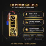 DXF GoldSeries 4S HV 15.2V 9200mAh 140C Graphene Hardcase LiPo Battery with XT90 & 10AWG Wire (1-6 Pack)