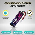 DXF NiMH SC Battery 6S 7.2V 5000mAh with Tamiya / EC3 / T-Plug / XT60 Connector for RC 1/10 Car Truck Buggy