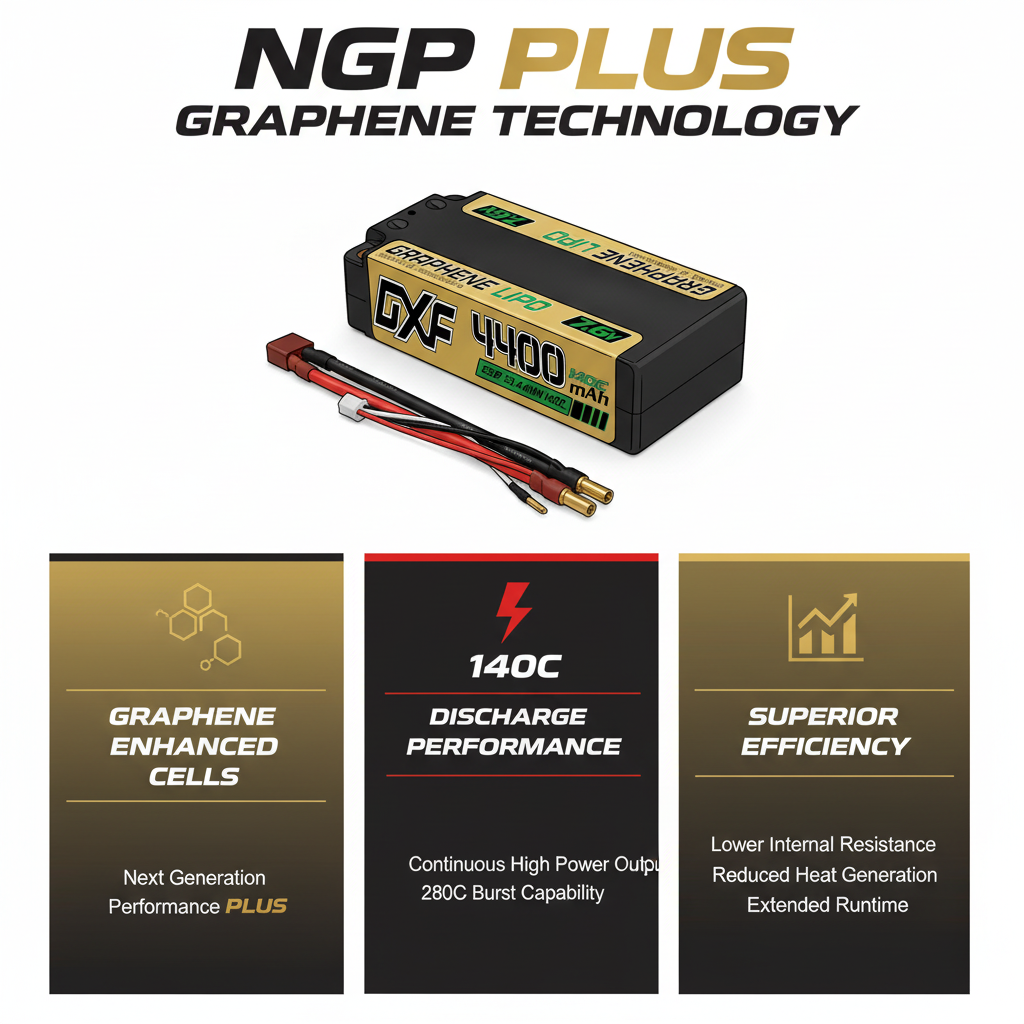 DXF LiPo Battery 2S HV 7.6V 4400mAh 140C Graphene Gold NGP Plus Version with 5mm Bullet / EC5 / T / TRX / XT60 / XT90 / XT150 / Q8s Plug for RC 1/10 Touring Car Racing