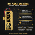 DXF GoldSeries 4S HV 15.2V 9200mAh 140C Graphene Hardcase LiPo Battery with XT90 & 10AWG Wire (1-6 Pack)