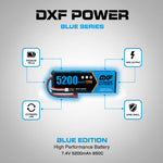 DXF LiPo Battery 2S 7.4V 5200mAh 120C Graphene Hardcase with EC5 / T / TRX / XT60 / XT90 / XT150 / Q8s Plug for RC 1/8 1/10 Buggy Truck Car Off-Road Drone