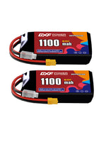 DXF LiPo Battery 3S HV 11.4V 1100mAh 60C with PH2.0 / JST / XT30 / SM / XT60 / EC5 / XT90 for FPV Drone Whoop Micro Racing