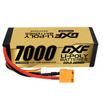 DXF LiPo Battery 4S 14.8V 7000mAh 100C Graphene Hardcase with EC5 / T / TRX / XT60 / XT90 / XT150 / Q8s Plug for RC 1/8 1/10 Buggy Truck Car Off-Road Drone