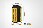 DXF 2S Shorty 7.4V 5200mAh 140C Graphene Hardcase LiPo Battery with 5mm Bullet to Deans Plug for 1/10 RC Buggies, Touring Cars & Trucks (1-6 Pack Available)