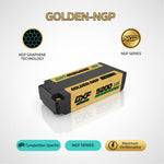 DXF LiPo Battery 2S2P 7.4V 5200mAh 140C Graphene Gold NGP Version with 5mm Bullet / EC5 / T / TRX / XT60 / XT90 / XT150 / Q8s Plug for RC 1/10 Touring Car Racing