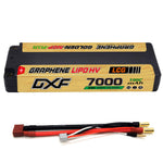 DXF 2S 7.6V 7000mAh 150C NGP PLUS Series HV LiPo Battery LCG Hardcase with 5mm Bullet to Deans Plug for 1/8 1/10 RC Racing Cars, Drones & Boats (1-6 Pack Available)