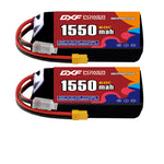 DXF LiPo Battery 4S HV 15.2V 1550mAh 60C with PH2.0 / JST / XT30 / SM / XT60 / EC5 / XT90 for FPV Drone Whoop Micro Racing