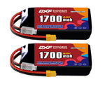 DXF LiPo Battery 4S HV 15.2V 1700mAh 60C with PH2.0 / JST / XT30 / SM / XT60 / EC5 / XT90 for FPV Drone Whoop Micro Racing