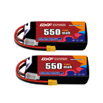 DXF LiPo Battery 4S 14.8V 550mAh 70C with PH2.0 / JST / XT30 / SM / XT60 / EC5 / XT90 for FPV Drone Whoop Micro Racing